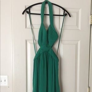 Green BCBG cut-out dress